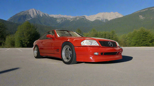 MR129 - FLS Type-B Front Sport Lip Spoiler R129 Mercedes 1996-2002 Bumper Chin Spoiler (STL file for 3D printing)